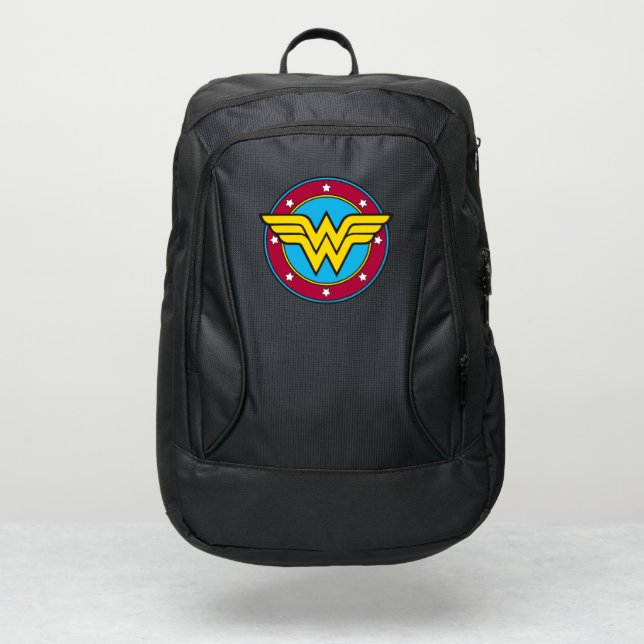 Wonder Woman | Circle & Stars Logo Port Authority® Backpack (Front)