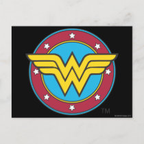 Wonder Woman | Circle & Stars Logo Postcard