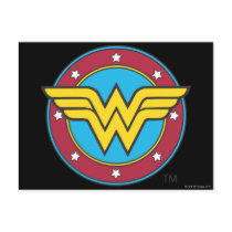 Wonder Woman | Circle & Stars Logo Postcard