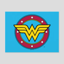 Wonder Woman | Circle & Stars Logo Postcard