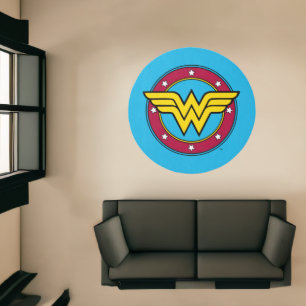 Wonder Woman Circle & Stars Logo Rug