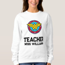 Wonder Woman | Circle & Stars Logo Sweatshirt