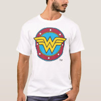 Wonder Woman | Circle & Stars Logo T-Shirt