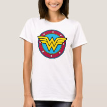 Wonder Woman | Circle & Stars Logo T-Shirt