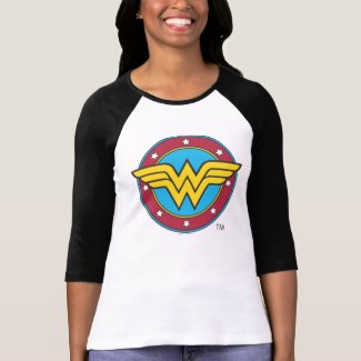 Wonder Woman Circle & Stars Logo T-Shirt