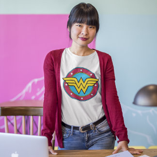Wonder Woman | Circle & Stars Logo T-Shirt