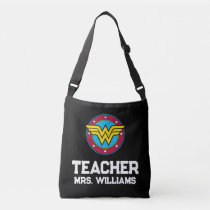 Wonder Woman | Circle & Stars Logo Teacher Crossbody Bag