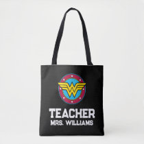 Wonder Woman | Circle & Stars Logo Teacher Tote Bag