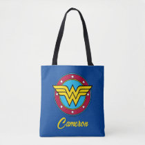 Wonder Woman | Circle & Stars Logo Tote Bag