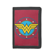 Wonder Woman | Circle & Stars Logo Tri-fold Wallet