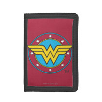 Wonder Woman | Circle & Stars Logo Trifold Wallet