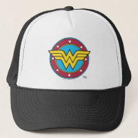 Wonder Woman | Circle & Stars Logo Trucker Hat