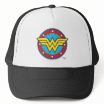 Wonder Woman | Circle & Stars Logo Trucker Hat