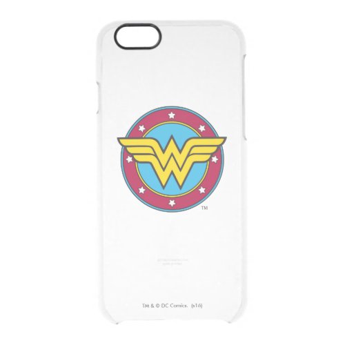 Wonder Woman  Circle  Stars Logo Clear iPhone 66S Case