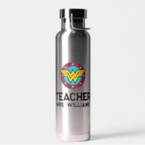 Wonder Woman | Circle & Stars Logo Water Bottle