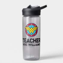 Wonder Woman | Circle & Stars Logo Water Bottle
