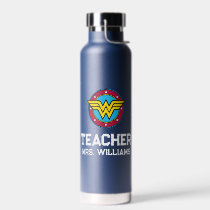 Wonder Woman | Circle & Stars Logo Water Bottle