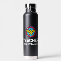 Wonder Woman | Circle & Stars Logo Water Bottle