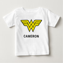 Wonder Woman | Classic Logo | Add Your Name Baby T-Shirt