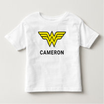 Wonder Woman | Classic Logo | Add Your Name Toddler T-shirt