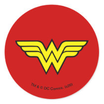 Wonder Woman | Classic Logo Classic Round Sticker