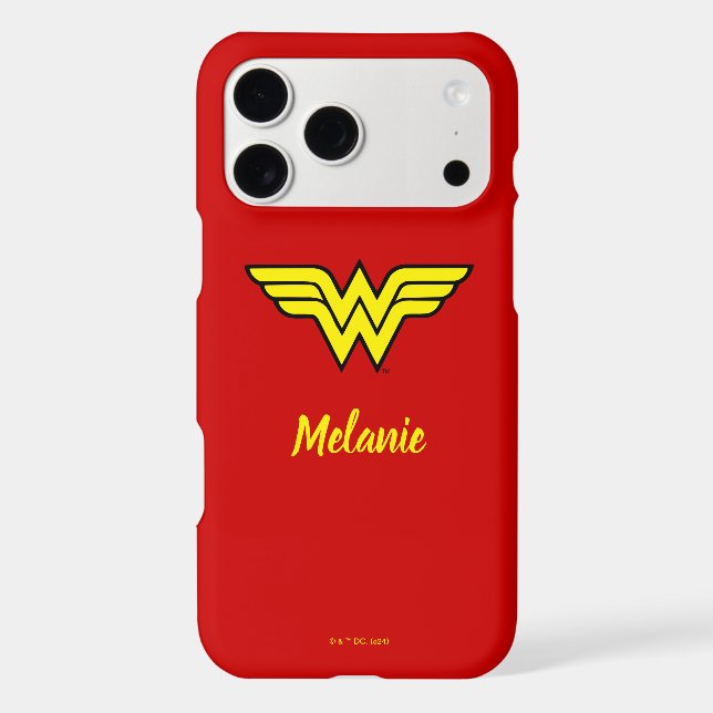 Wonder Woman | Classic Logo & Name Case-Mate iPhone Case (Back)