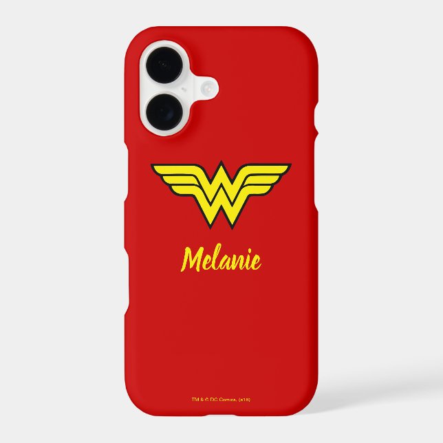 Wonder Woman | Classic Logo & Name Case-Mate iPhone Case (Back)