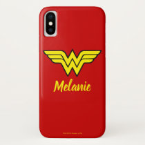 Wonder Woman | Classic Logo & Name iPhone XS Case