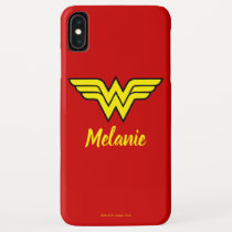 Wonder Woman | Classic Logo & Name iPhone XS Max Case