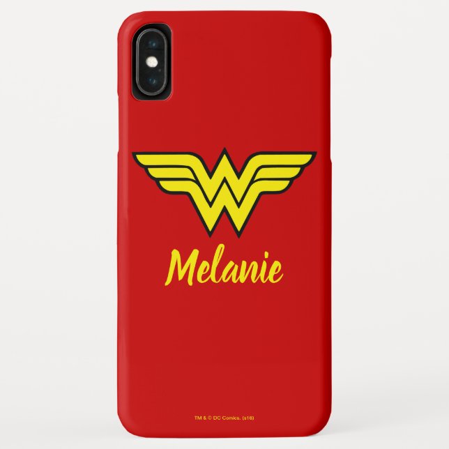 Wonder Woman | Classic Logo & Name Case-Mate iPhone Case (Back)