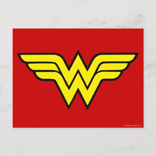 Wonder Woman  Classic Logo Postcard