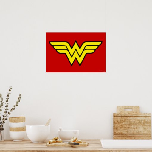 Wonder Woman | Classic Logo Poster | Zazzle