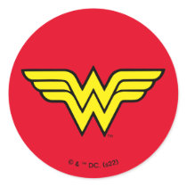 Wonder Woman | Classic Logo Round Sticker