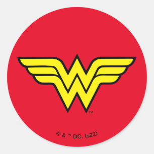 Wonder Woman Classic Logo Round Sticker