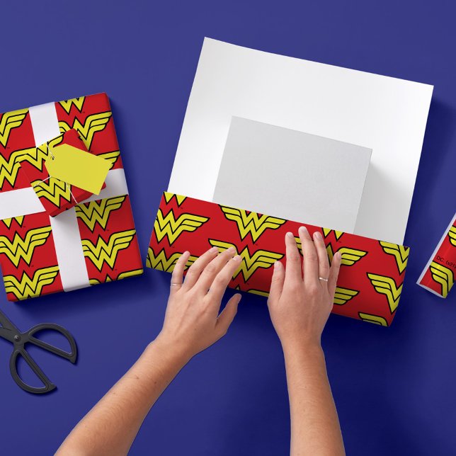 Wonder Woman | Classic Logo Wrapping Paper Sheets (Creator Uploaded)