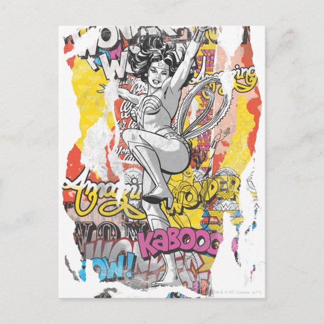 Wonder Woman Collage 1 Postcard (Front)