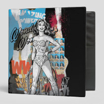 Wonder Woman Collage 2 3 Ring Binder