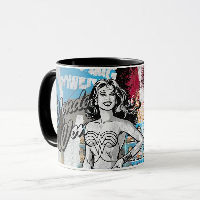 Wonder Woman Collage 2 Mug (Front Left)