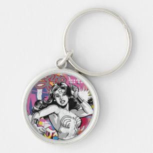 Wonder Woman Collage 3 Keychain