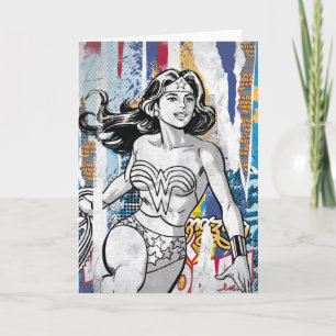 Wonder Woman Collage 4 Card