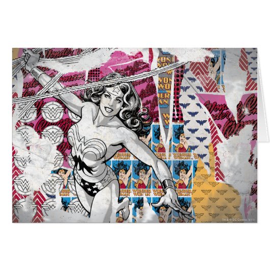Wonder Woman Collage 5 Cards (Front Horizontal)
