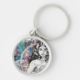 Wonder Woman Collage 6 Keychain