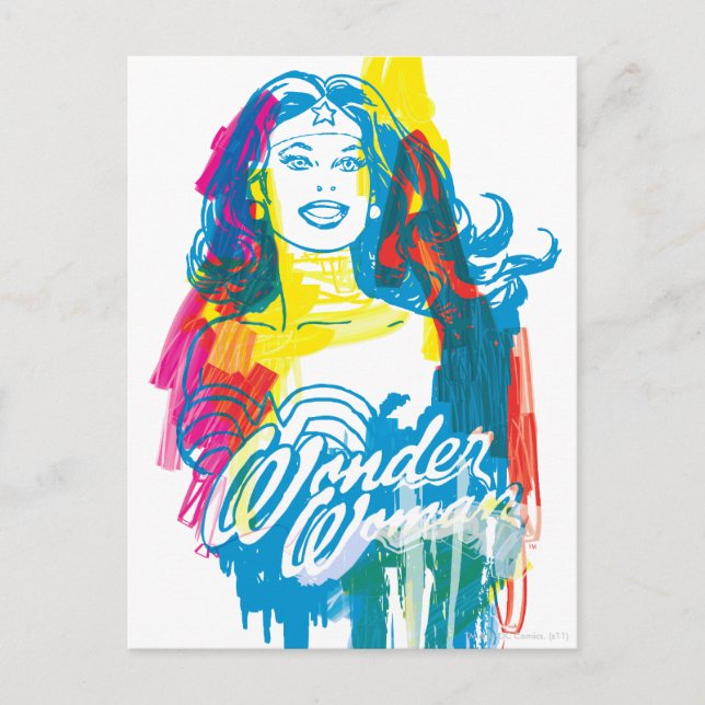 Wonder Woman Colorful 1 Postcard (Front)