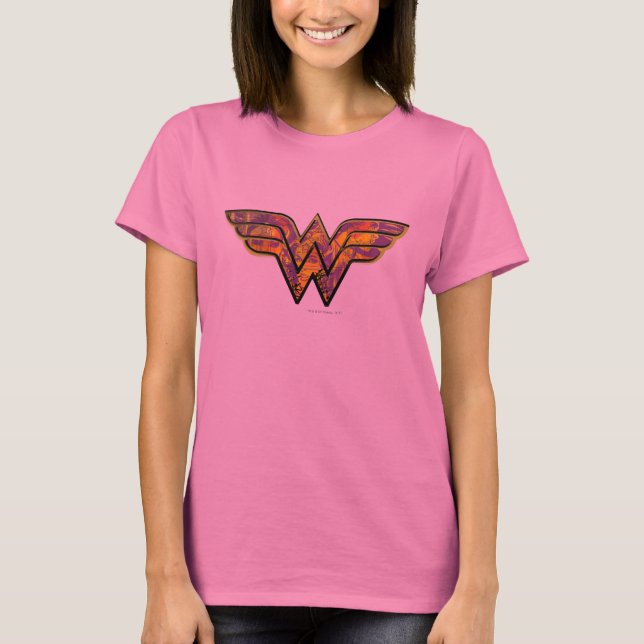 Wonder Woman Colorful Logo T-Shirt (Front)