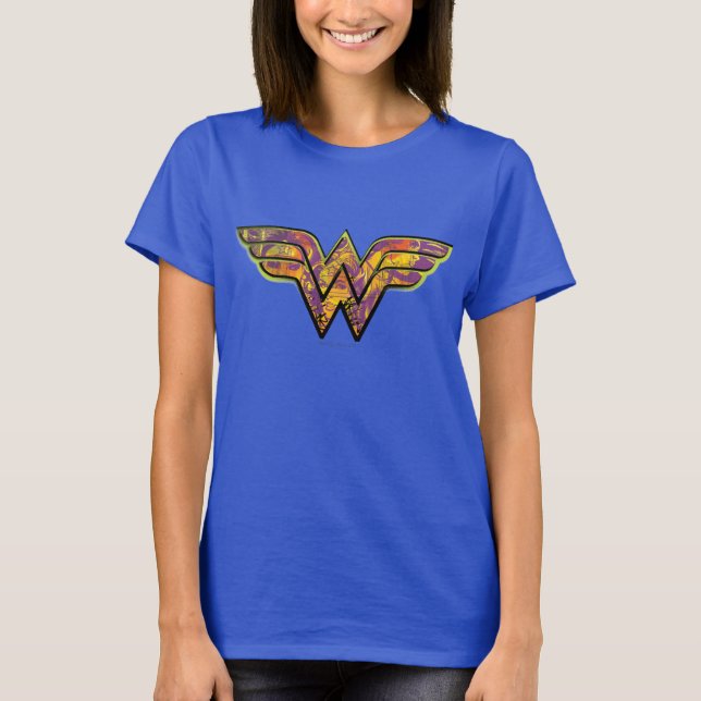 Wonder Woman Colorful Logo T-Shirt (Front)