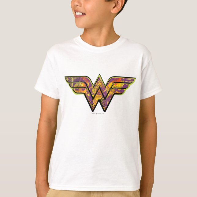 Wonder Woman Colorful Logo T-Shirt (Front)