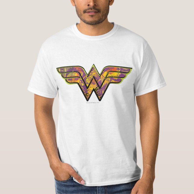Wonder Woman Colorful Logo T-Shirt (Front)