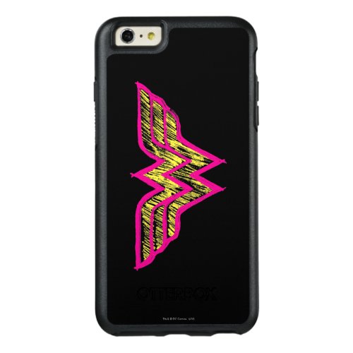 Wonder Woman Colorful Pink and Yellow Logo OtterBox iPhone 66s Plus Case