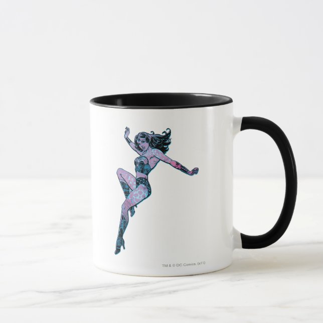 Wonder Woman Colorful Pose Mug (Right)