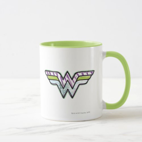 Wonder Woman Colorful Sketch Logo Mug